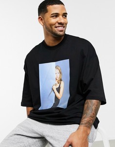 Футболка в стиле oversized с принтом "Buffy the Vampire Slayer" ASOS DESIGN-Черный