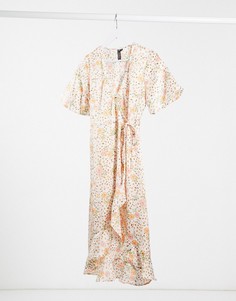 Платье миди с цветочным принтом и запахом Influence-Мульти