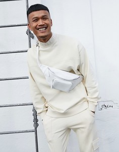 Oversized-свитшот от комплекта с вышивкой логотипа ASOS x Dark Future-Белый