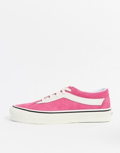 Бело-розовые замшевые кеды Vans UA Bold NI-Розовый