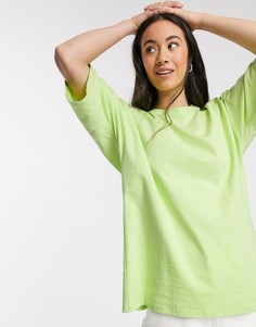 Футболка в стиле oversized лаймового цвета ASOS DESIGN-Зеленый
