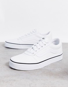 Белые классические кеды Vans-Белый