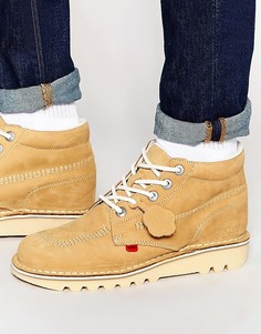 Высокие нубуковые сапоги Kickers Kick-Светло-коричневый