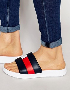 Шлепанцы с логотипом Tommy Hilfiger-Белый