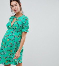 Чайное платье с цветочным принтом ASOS DESIGN Maternity-Мульти