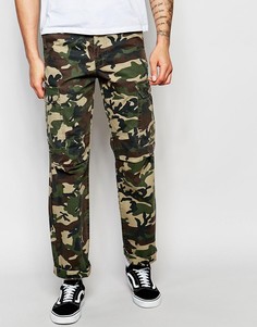 Брюки-карго с камуфляжным принтом Dickies-Зеленый