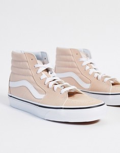 Высокие кеды цвета фраппе/белого цвета Vans UA SK8-Hi-Кремовый
