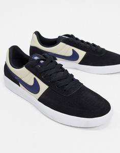 Кроссовки с черной и светлой отделкой Nike SB Team Classic-Черный