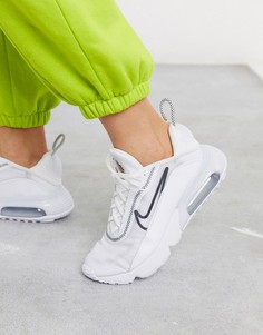 Черно-белые кроссовки Nike Air Max 2090-Белый