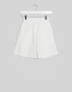 Белые хлопковые шорты от комплекта ASOS DESIGN-Белый