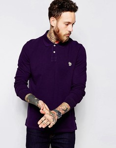 Поло классического кроя с длинными рукавами Paul Smith Jeans-Фиолетовый