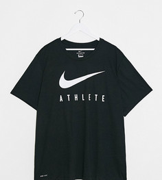 Черная футболка Nike Training Plus Dri-Fit athlete-Черный