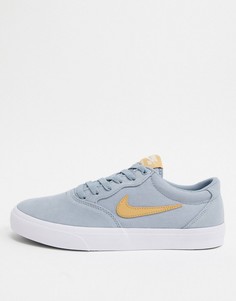 Серые кроссовки Nike SB Chron Solarsoft-Серый