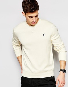 Кремовый джемпер с V-образной вставкой Polo Ralph Lauren