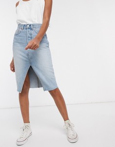 Деконструированная юбка миди Levis-Синий Levis®