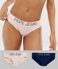 Набор бесшовных трусов Pepe Jeans - 2 шт.-Мульти