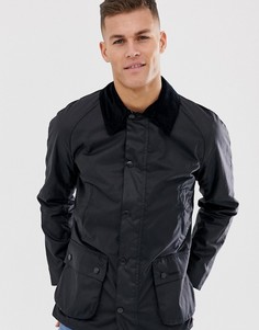 Темно-синяя вощеная куртка Barbour-Темно-синий