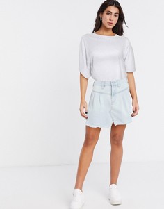 Джинсовая мини-юбка Free People-Синий