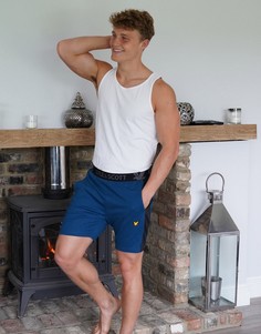 Шорты в стиле колор блок Lyle & Scott-Синий