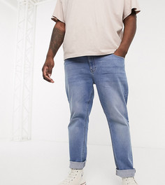 Синие выбеленные узкие джинсы ASOS DESIGN Plus-Синий