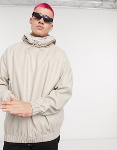 Oversized-худи кремового цвета ASOS DESIGN-Бежевый