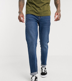Темно-синие суженные книзу джинсы ASOS DESIGN Tall-Синий