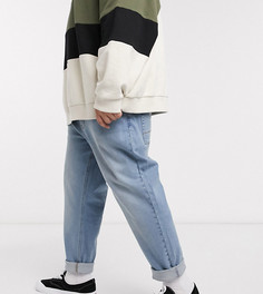 Голубые зауженные джинсы ASOS DESIGN Plus-Синий