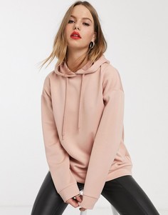 Худи розового цвета со шнурком Stradivarius-Розовый