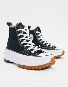 Черные походые кеды Converse Run Star-Черный