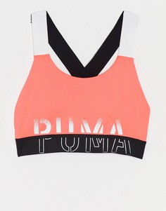 Розовый спортивный бюстгальтер Puma Feel It