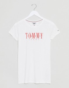 Белая футболка Tommy Jeans-Белый