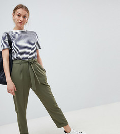 Брюки-галифе с поясом оби ASOS DESIGN Petite-Зеленый
