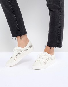 Кроссовки на шнуровке ASOS DESIGN-Кремовый