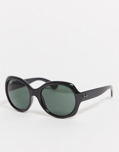 Черные круглые солнцезащитные очки Ray Ban-Черный