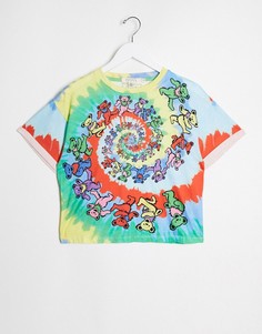 Разноцветная футболка с принтом тай-дай Alice & Olivia Jeans-Мульти