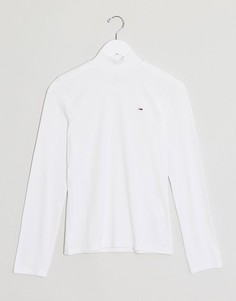 Лонгслив в рубчик Tommy Jeans-Белый