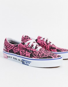 Бело-розовые кроссовки Vans UA Era-Мульти