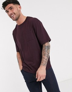 Бордовая свободная футболка River Island-Фиолетовый