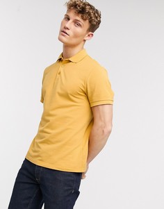 Светло-коричневое поло из органического хлопка ASOS DESIGN-Светло-коричневый