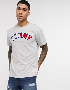 Футболка с логотипом Tommy Hilfiger Jeans-Серый