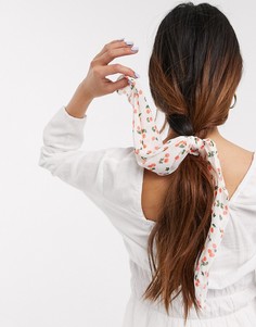 Головной платок с принтом вишен ASOS DESIGN-Мульти