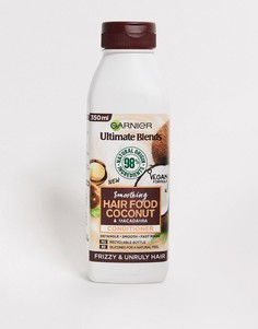 Кондиционер с кокосом для непослушных волос Garnier - Ultimate Blends Hair Food, 350 мл-Бесцветный