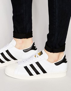 Белые кроссовки в стиле 80-х adidas Originals Superstar g61070-Белый