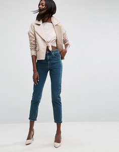 Узкие джинсы в винтажном стиле с завышенной талией ASOS DESIGN Farleigh-Синий