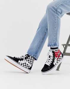 Черные высокие кроссовки Vans x David Bowie Sk8-Черный