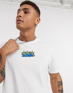 Футболка с вышивкой инопланетян Toy Story-Белый Poetic Brands