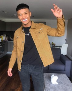 Светло-коричневая джинсовая куртка Liquor N Poker-Коричневый