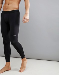 Черные беговые леггинсы с молниями ASOS 4505-Черный