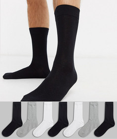 7 пар носков ASOS DESIGN - Набор со скидкой-Белый