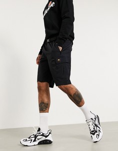 Черные шорты карго ellesse-Черный